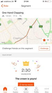 fuck you strava I'll share it on my terms